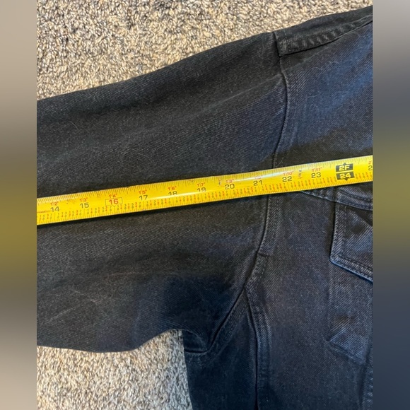 LEVI’S Black Vintage Original USA 90’s Coat Jean Denim Jacket 70598-4159 Large - Picture 14 of 15